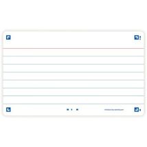 Oxford - Fichas bristol flash 2.0 75x125 mm pautadas – rebordo branco,