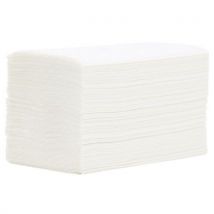 Toalhetes Reciclados Dobra em V - 210 Folhas - Branco - Celulose Pura Colada - Pacote com 15 Unidades - Manutan Expert