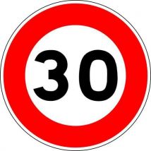 Kelias - Painel sinalização b14 cl1 30 – limite de velocidade 10 km/h,