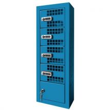 Akaze - Armário de carregamento para 4 telefones – azul,