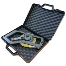 Maleta com fita métrica comprida em aço e poliamida – 50 m, - Manutan