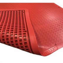 Wattelez - Tapete antifadiga standard surelast – 80x100 cm – vermelho,