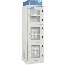 Exacta - Armário de segurança alto – 3 portas envidraç. – 3 compart.,