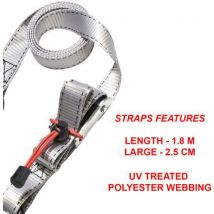 Master Lock - Correia com fivelas de fecho automático - 1,80 m,