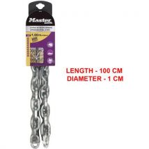 Master Lock - Corrente de aço cementado - comprimento 100 cm - diâmetro 10 mm,