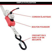 Master Lock - Correia com fivelas de fecho automático com ganchos em s - 2,50 m,