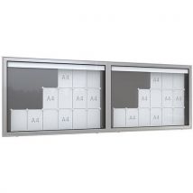 WSM - Vitrina de exposição tn27 – 36 folhas – 4 fechad. – alumínio,