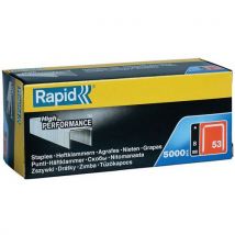 Rapid - Caixa de cartão com 5000 agrafos de 53/8 mm galvanizados,