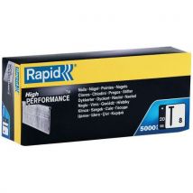 Rapid - Caixa de cartão c/ 5000 pregos (calibre 18) de 8/20 mm galv.,