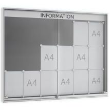 WSM - Vitrina de exposição sn9 – porta corrediça – 18 folhas,