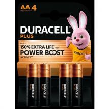 Duracell - Pilha alcalina duracell plus powerboost aa,