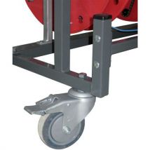 Kit Rodízios para Estante Bobi-Rack - Carga Leve/Semipesada - Volume Pequeno/Médio - 3 Anos Garantia - Cable Equipements