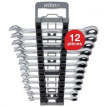 Wiha - Conj. De 12 chaves mistas de roquete c/suporte de arrumação,