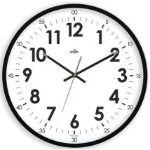 Relógio de Parede Quartzo Silencioso Oris Ø40cm Preto ABS Reciclável - Orium