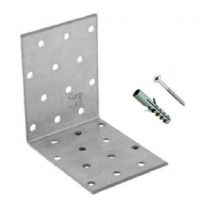 Kit 4 Esquadrias Fixação Mesa Piquenique - Aço - Para Piso Betonado - Manutan Expert