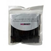 MQBeauty - Aplicadores de máscara de pestañas curvados desechables - 50 uds
