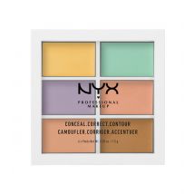Nyx Professional Makeup - Paleta de Correctores Conceal Correct Contour - 3CP04: Corrector de Tono de Piel