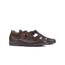 Masaltos.com Zapatos con alzas hombre Tronisco modelo Sandalia marrón