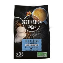 Senseo-Compatible Pods Organic Decaf Coffee by Destination x 36 - Made in France