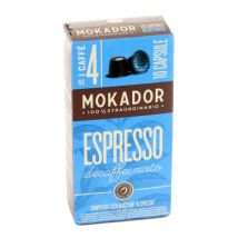 10 Capsules Decaffeinato - compatibles Nespresso - MOKADOR CASTELLARI - Sélection Rouge (Italien)