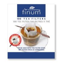 100 Filtres À Thé Avec Stick - Finum