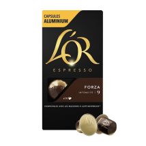 L'Or Espresso - 10 Nespresso* Original Compatible Capsules Forza – L'OR ESPRESSO - Single capsules