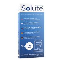 Solute - Tablette de nettoyage universelle SOLUTE pour machine à café grain x 10 pastilles de 3.2g