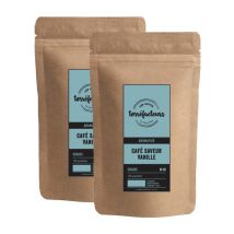 Les Petits Torréfacteurs - 250g (2x125g) Café en grain aromatisé saveur Vanille - Les Petits Torréfacteurs