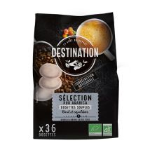 Senseo-Compatible Pods 100% Organic Arabica Destination x 36 - Made in France