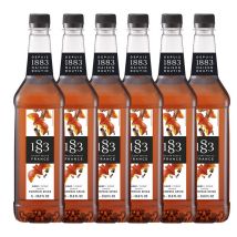 1883 - Maison Routin - Lot de 6 sirops pour professionnel Pumpkin Spice - Bouteille plastique + Pompe doseuse 6x1L - 1883 ROUTIN - Arômes naturels