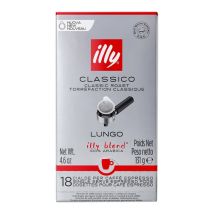 Café Illy - 18 dosettes ESE Lungo normal Rouge - ILLY