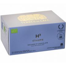 Terres de Café - 10 Capsules Éthiopie H3 Bio - compatibles Nespresso - TERRES DE CAFE