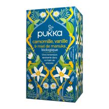 Pukka Chamomile, Vanilla & Manuka Honey Organic Herbal Tea - 20 tea bags - Decaffeinated teas