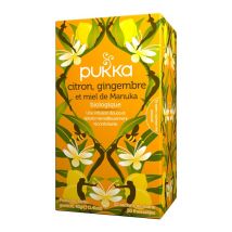 Pukka Lemon Ginger & Manuka Honey Organic Herbal Tea - 20 tea bags - Flavoured Teas/Infusions