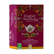 English Tea Shop - Thé noir Gingembre & Pêche Bio - 20 sachets - ENGLISH TEA SHOP