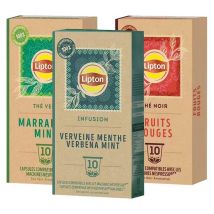 Pack Découverte Thés Et Infusions 30 Capsules Compatibles Nespresso* Original - Lipton