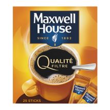 Maxwell House - 25 sticks - Café Soluble - Qualité Filtre - MAXWELL HOUSE