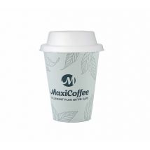 Lot de 50 Gobelets MaxiCoffee 25 cl + Couvercles compostables - 25.0000