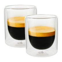 Pylano Set of 2 Mila Double Wall Espresso Glasses - 100ml - Double wall