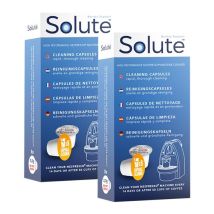 Solute - Capsules de nettoyage SOLUTE pour machine Nespresso 2x8