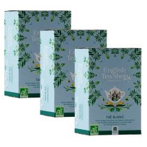 Pack Thé Blanc Bio - 3 x 20 sachets - English Tea Shop - Sri Lanka