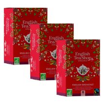 English Tea Shop - Pack Thé noir English Breakfast bio - 3 x 20 sachets - ENGLISH TEA SHOP