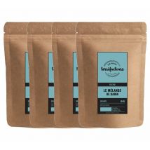 Les Petits Torréfacteurs - 4 x 250 g - Café en grain - Le Mélange Gabin (corsé) - LES PETITS TORRÉFACTEURS