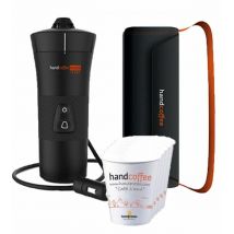 Handpresso - Cafetière Handpresso modèle Handcoffee Truck 24 volts pour dosettes Senseo + son étui de protection + cadeaux MaxiCoffee