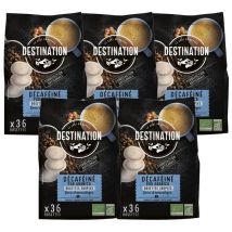 Pack 180 dosettes souples Décaféiné bio - DESTINATION - Dosette compatible Senseo