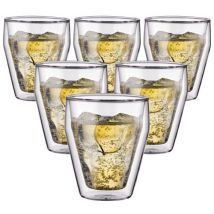 6x25cl Titlis double wall glasses by Bodum - Double wall