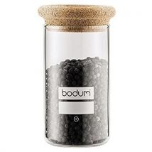 Bodum - BODUM YOHKI Glass food storage jar with cork lid - 0.25L capacity