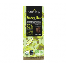 Valrhona - Tablette 70g Noir Andoa 70% Organic Fair Trade - VALRHONA