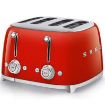Toaster Smeg Tsf03rdeu 4 Tranches Rouge