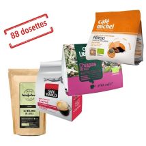 MaxiCoffee's Selection - Our Customers Favourite coffee pods for Senseo selection - 4 different coffees - Discovery pack
